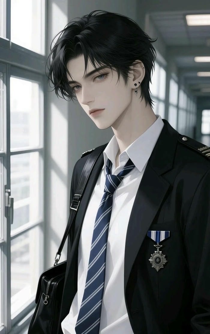 hình ảnh học sinh anime lạnh lùng trước lớp