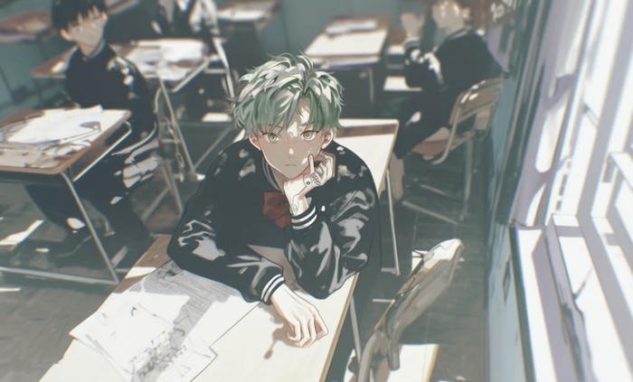hình ảnh học sinh anime ngầu ấn tượng