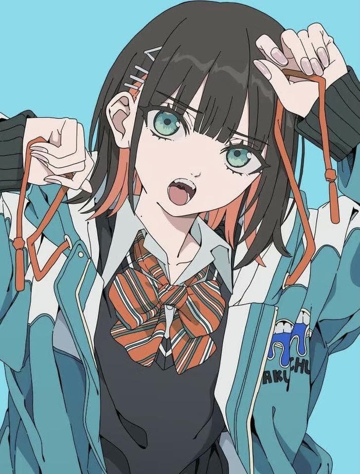 hình ảnh học sinh anime ngầu đơn giản