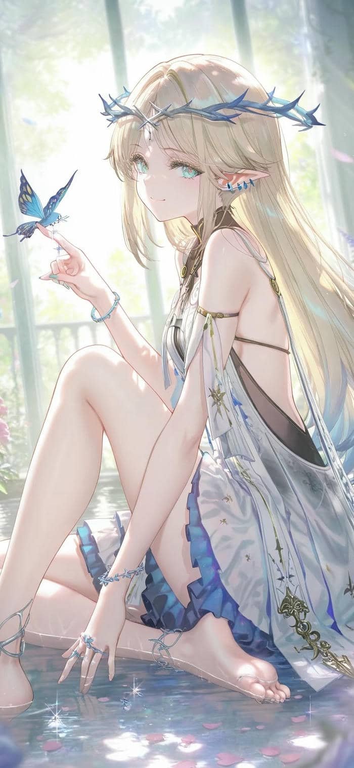 hình ảnh nền anime đẹp ánh sáng mềm