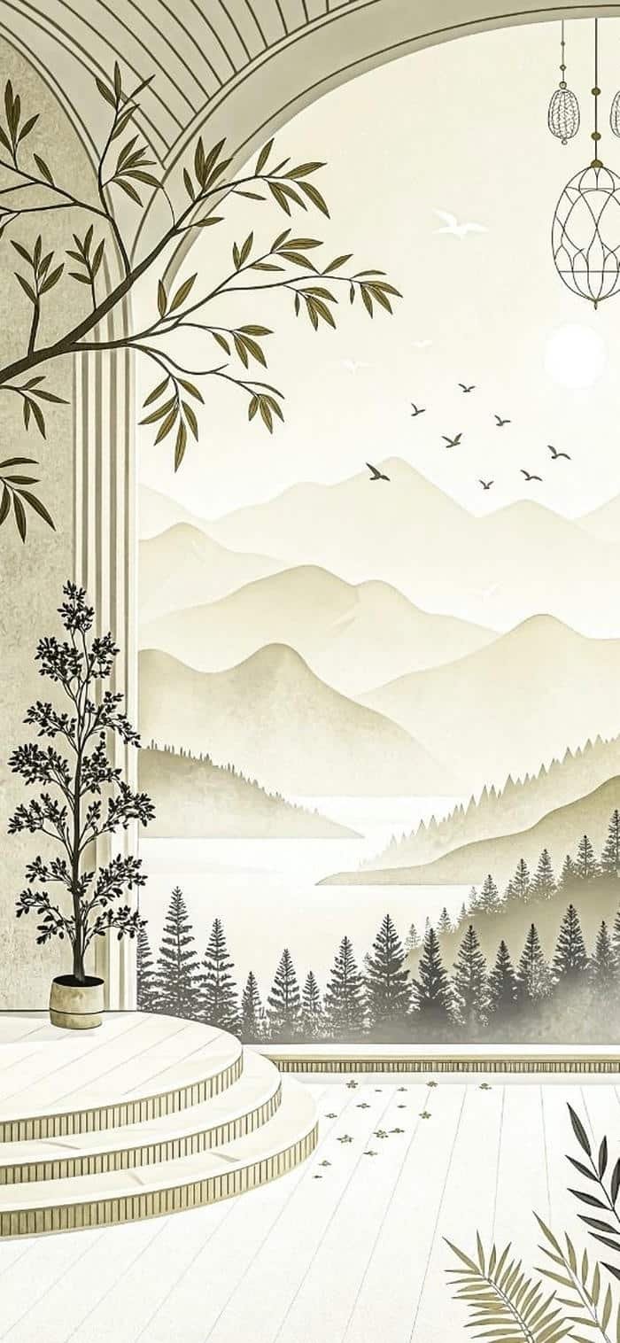 hình ảnh nền boho art sáng tạo