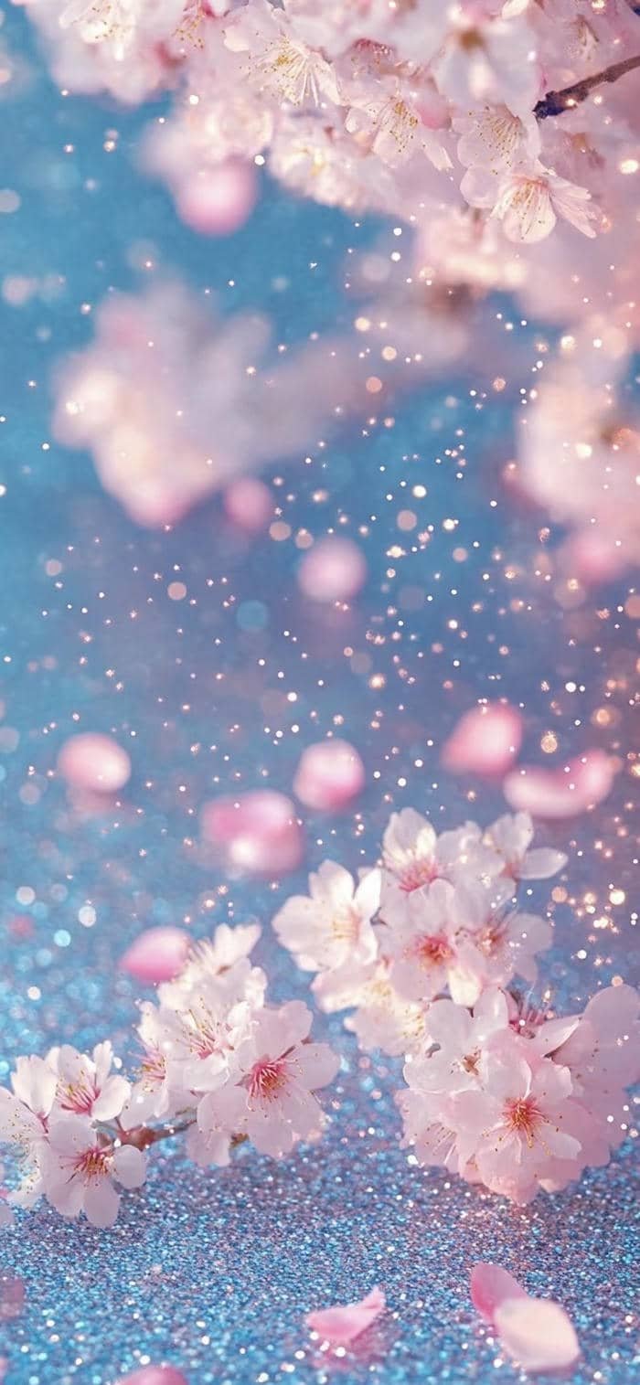 hình ảnh nền hoa anh đào hồng mịn