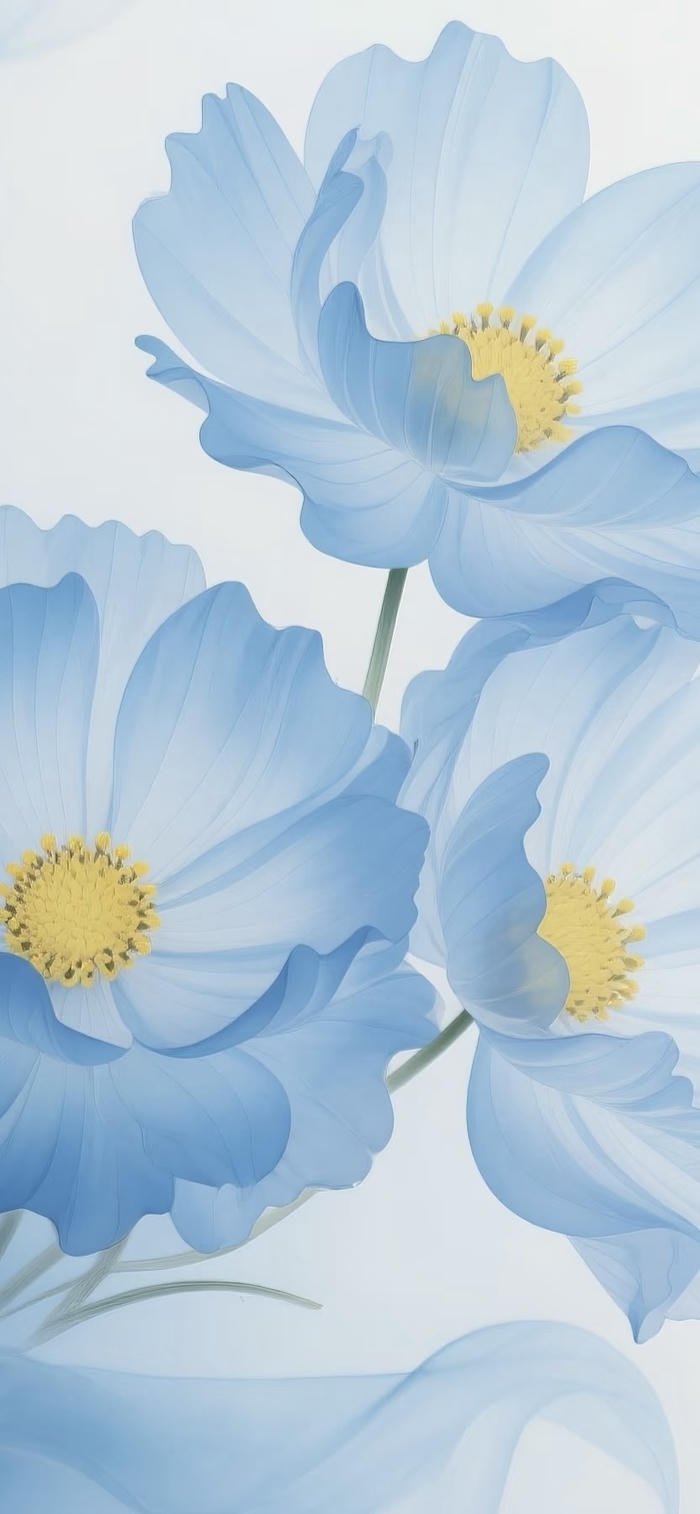 hình ảnh nền xanh dương của hoa tươi mịn