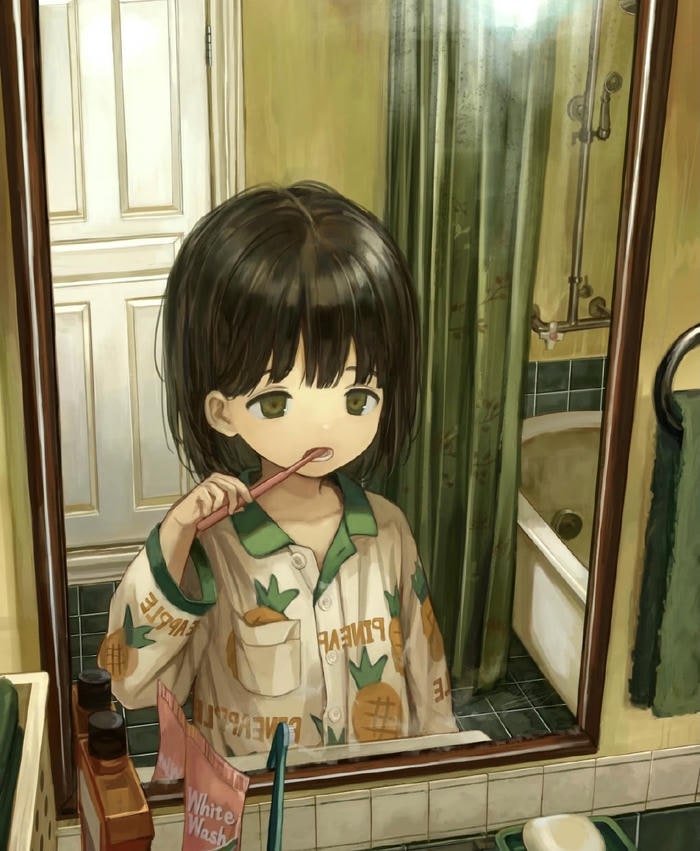 hình anime aesthetic nghệ thuật bình dị