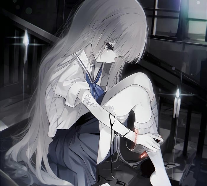 hình anime ánh mắt u tối