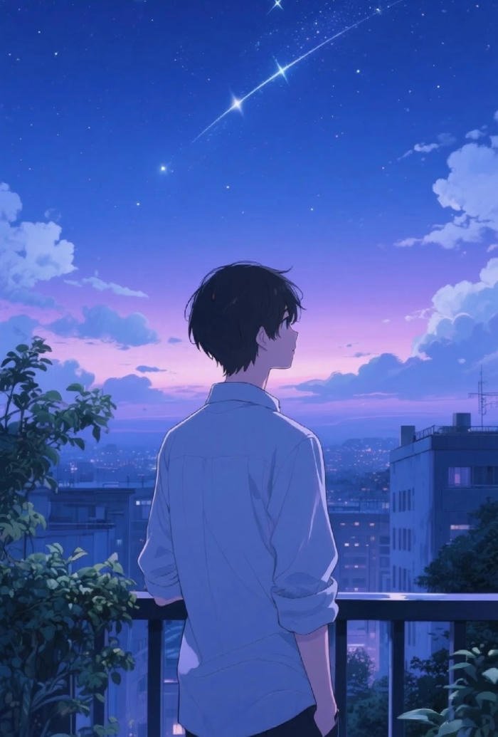 hình anime ánh mắt xa vắng