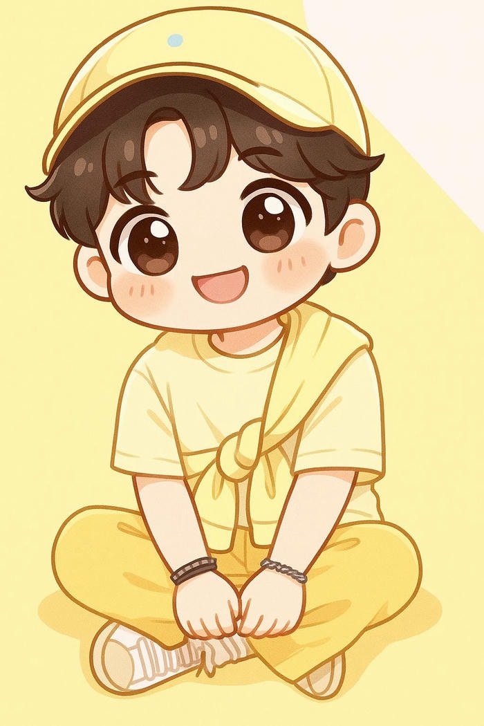 hình anime chibi nam biểu cảm dễ thương