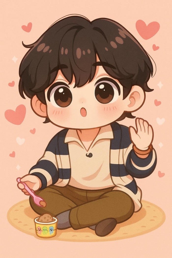 hình anime chibi nam năng động đáng yêu