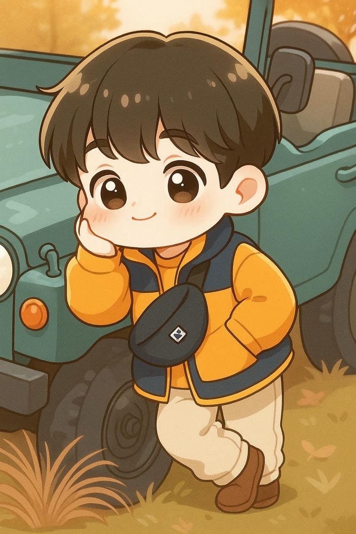 hình anime chibi nam phong cách dễ thương