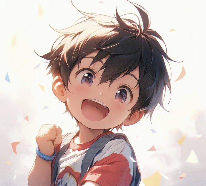 hình anime chibi nam phong thái đáng yêu