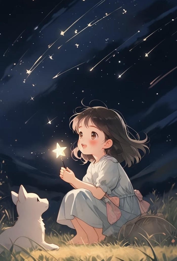 hình anime chill buổi tối an nhiên