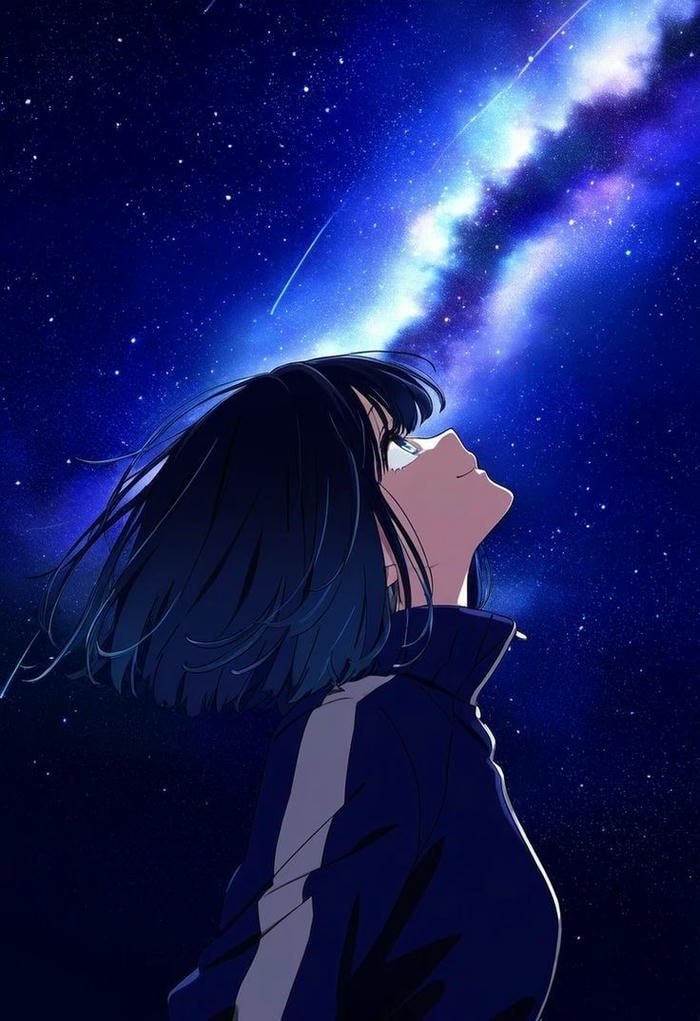 hình anime chill buổi tối mơ màng