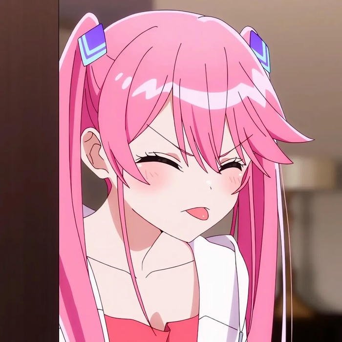 hình anime cô gái tóc hồng mang nét đẹp trẻ trung trong anime