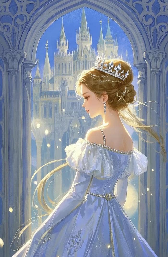 hình anime công chúa cổ tích mang vẻ đẹp huyền ảo