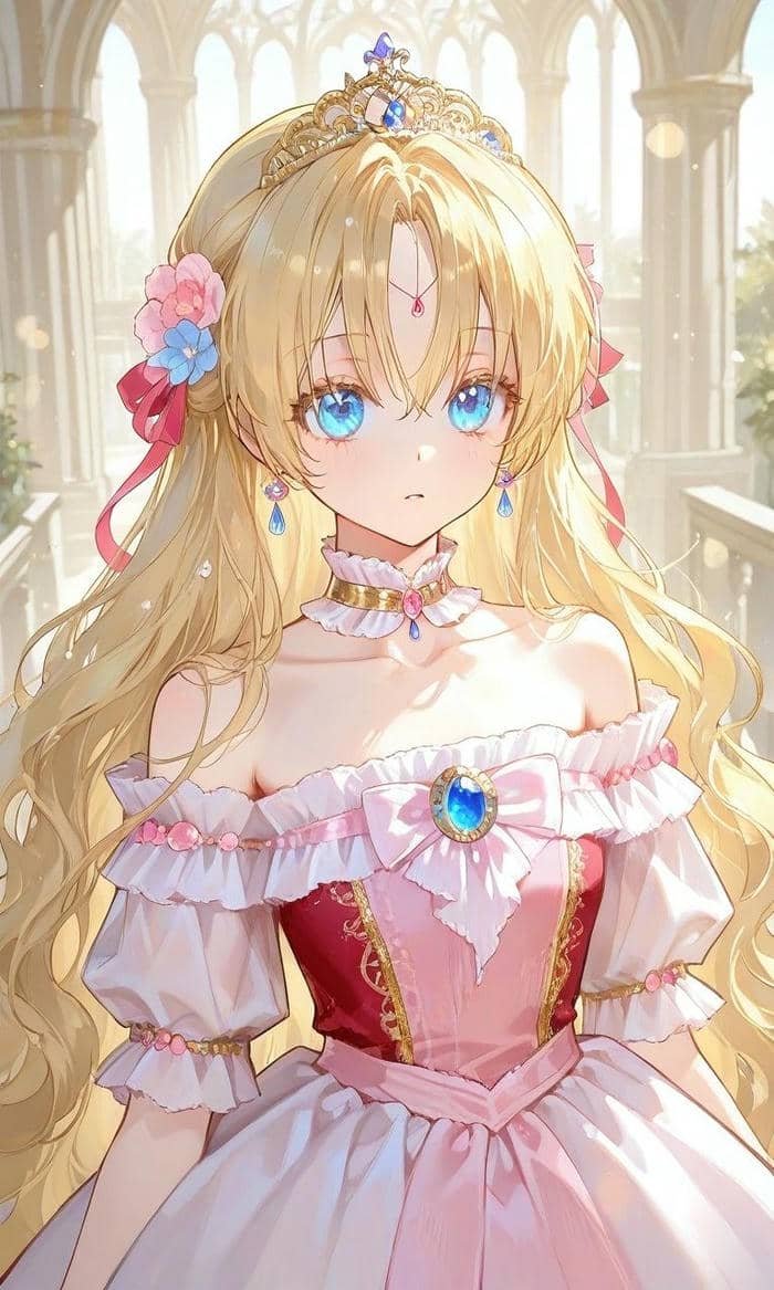 hình anime công chúa cổ tích siêu dễ thương