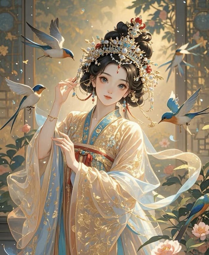 hình anime công chúa cổ tích tạo cảm giác mơ mộng