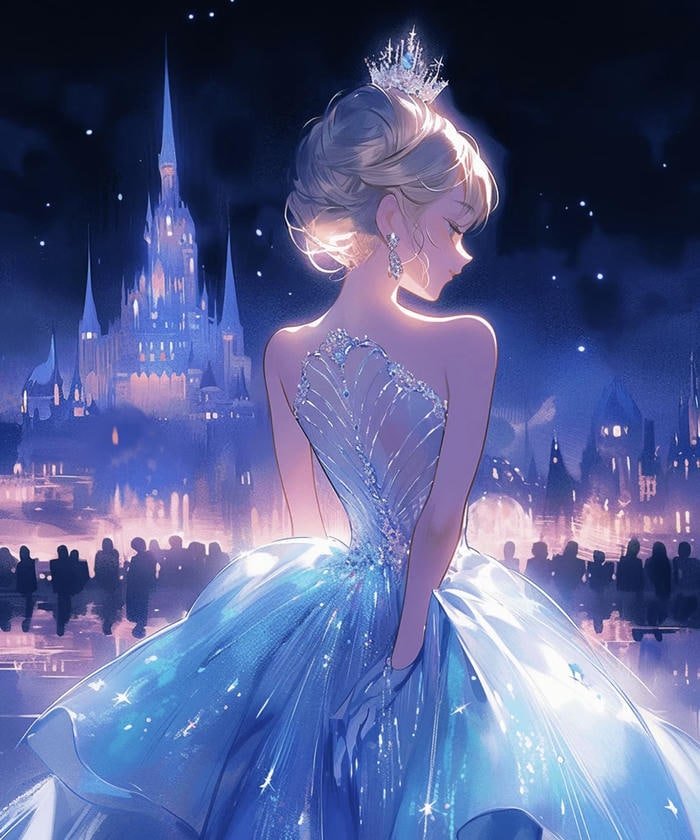hình anime công chúa cổ tích thể hiện sự thuần khiết