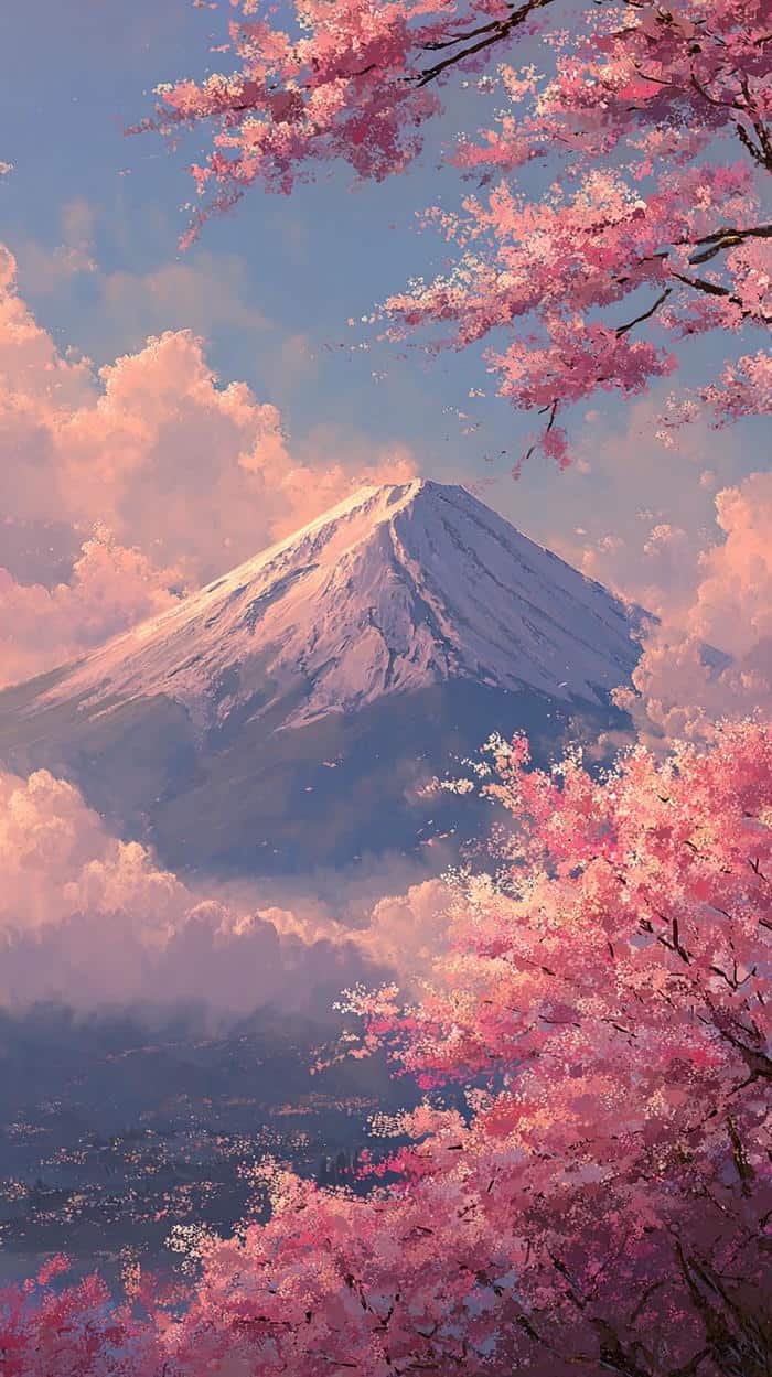 hình anime hoa anh đào đẹp dịu