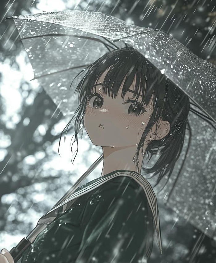 hình anime mang nỗi buồn day dứt