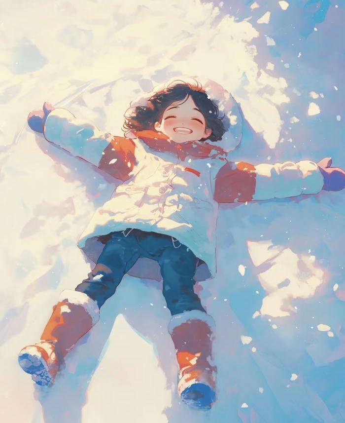 hình anime mùa đông anime girl
