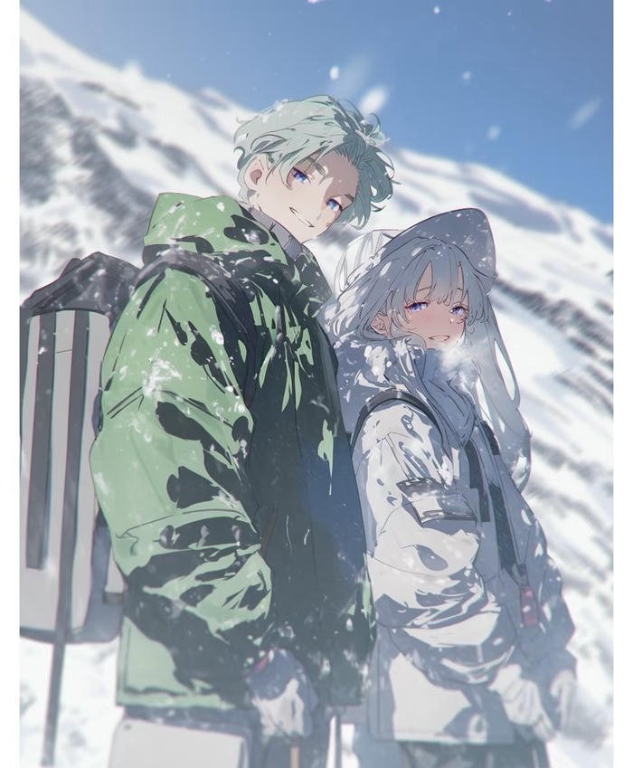 hình anime mùa đông nghệ thuật