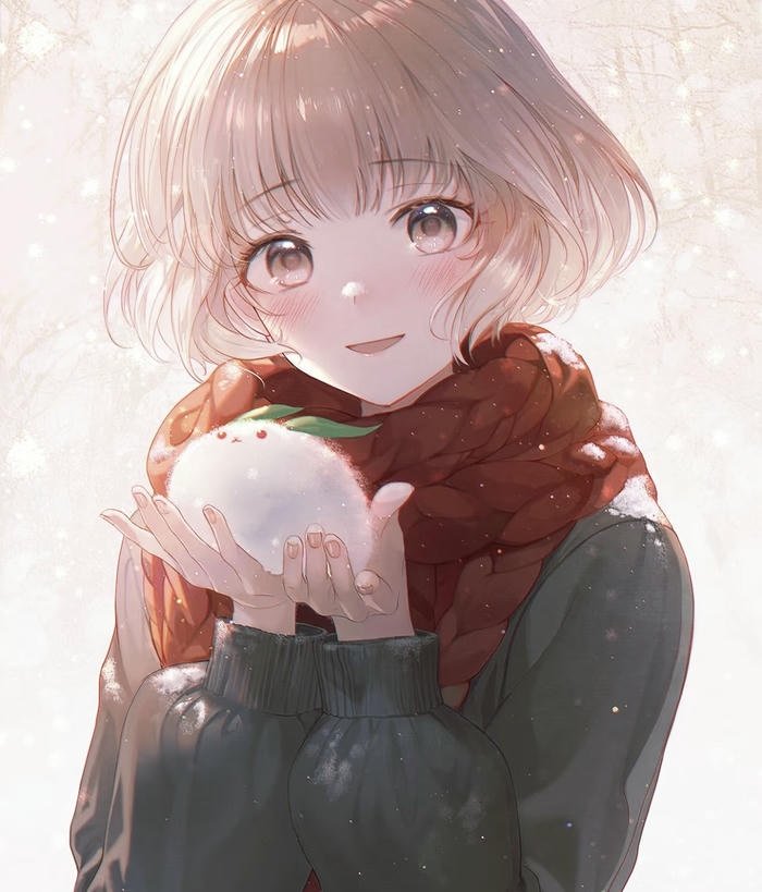 hình anime mùa đông tuyết rơi