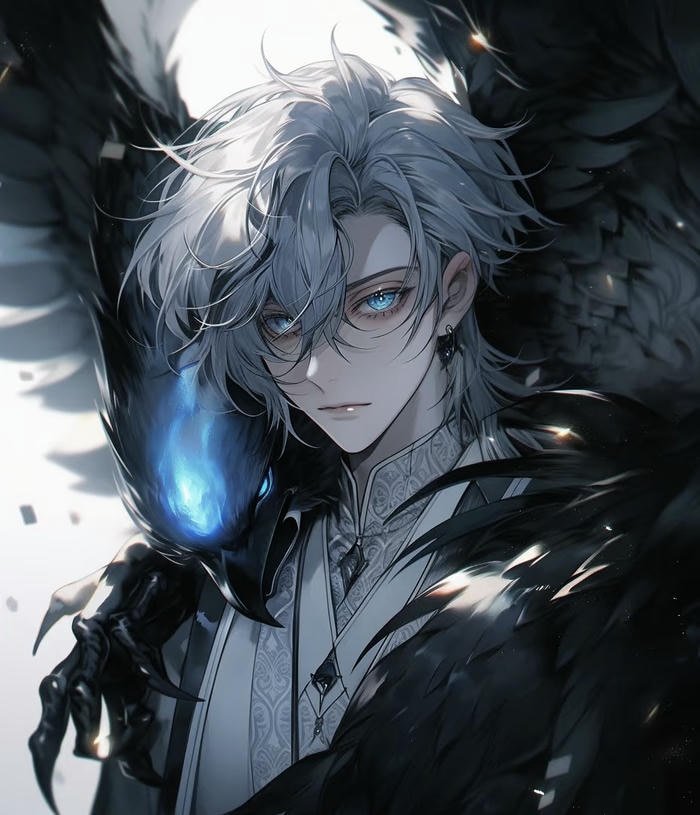 hình anime nam lạnh lùng ngầu có ánh mắt đăm chiêu