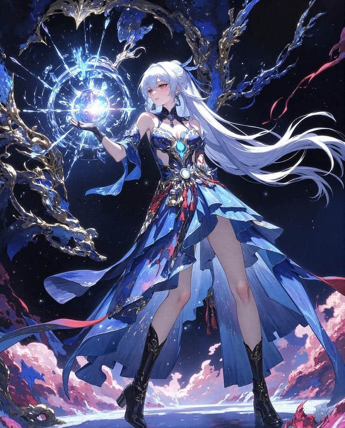 hình anime nghệ thuật nhìn mê