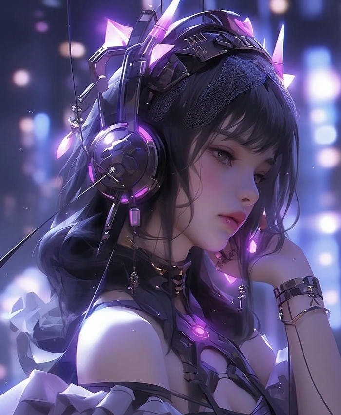 hình anime nghệ thuật số tinh gọn