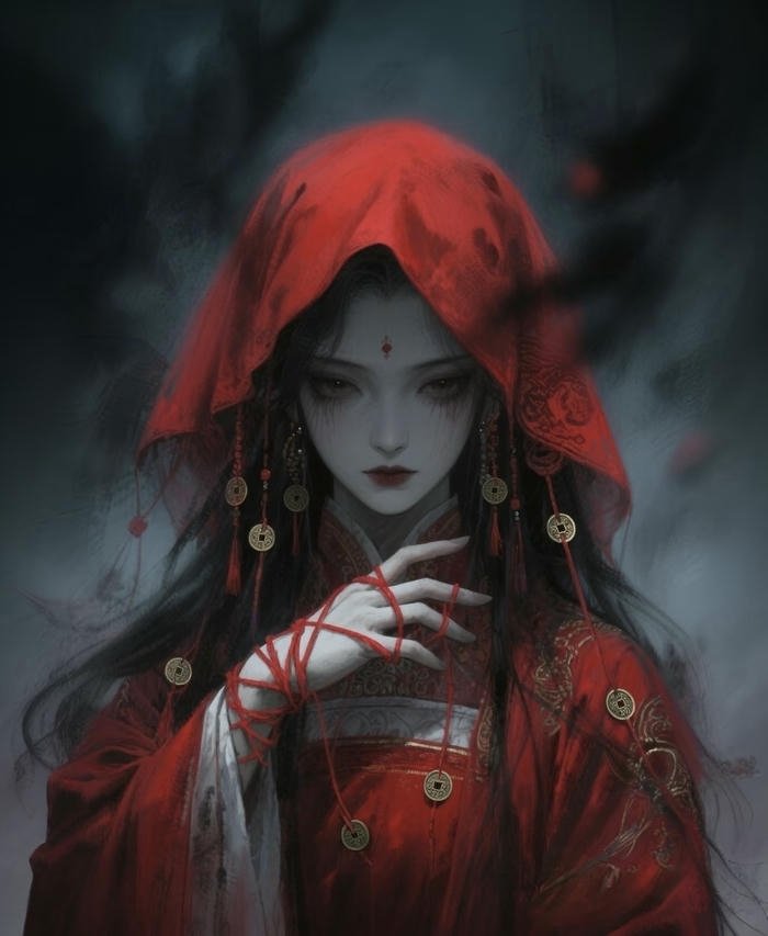 hình anime nhân vật đứng giữa bóng tối