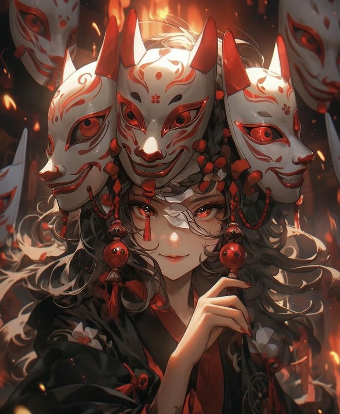 hình anime nhân vật trong bóng đêm