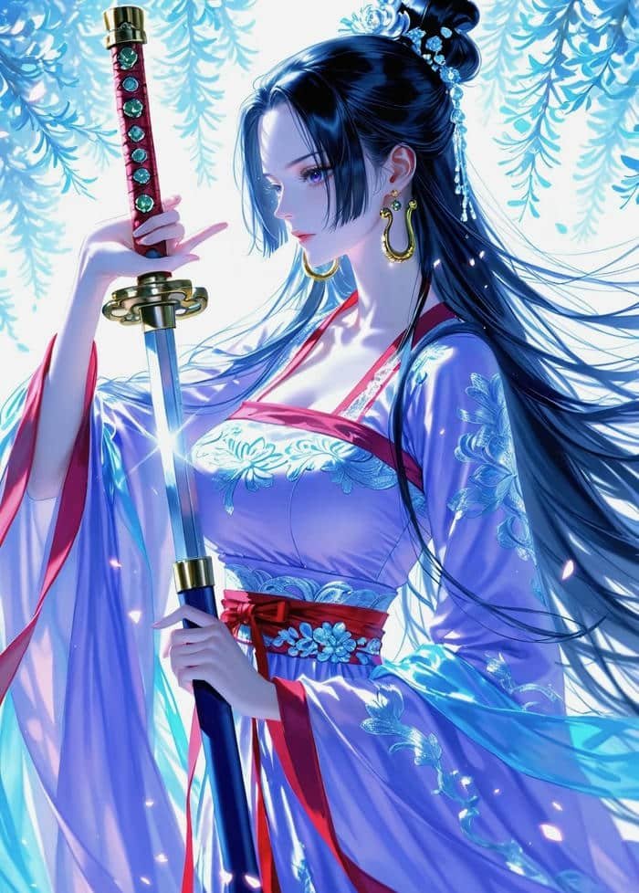 hình anime nữ hoàng quyền lực toát lên sự mạnh mẽ