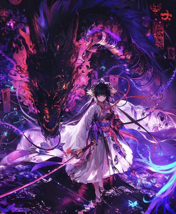 hình anime phong cách huyền bí kỳ ảo