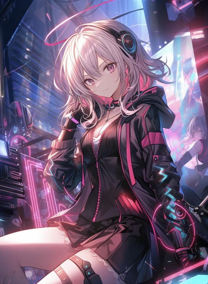 hình anime phong cách tương lai tinh tế