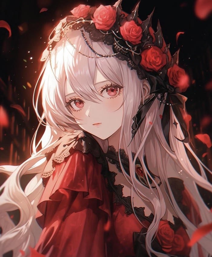 hình anime style dark chân dung nhân vật