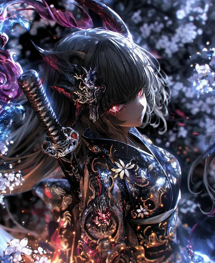 hình anime style dark tông màu tối