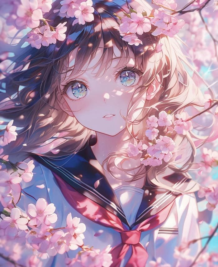 hình anime style pastel tươi sáng