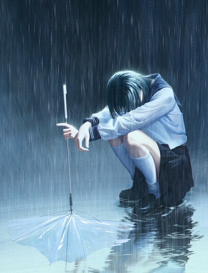 hình anime thần thái cô đơn lạnh