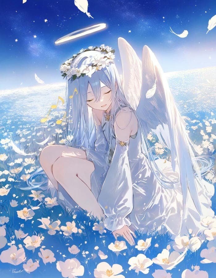 hình anime thiên thần đáng yêu