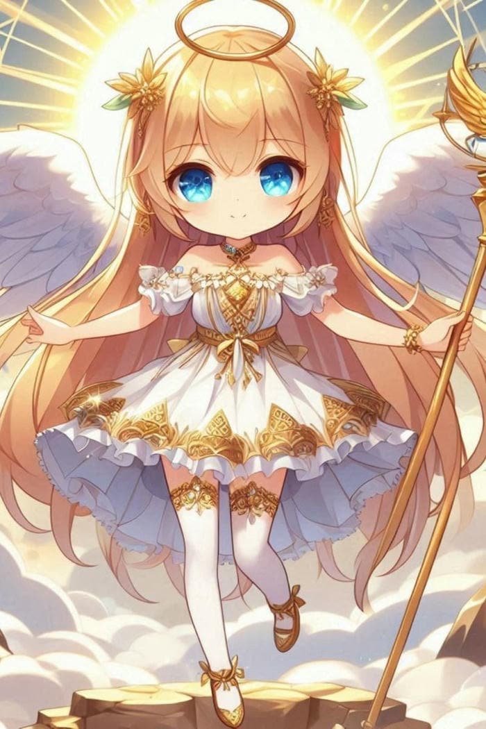 hình anime thiên thần nhỏ dễ thương