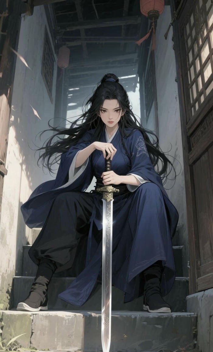 hình anime tiên kiếm hiệp tối giản