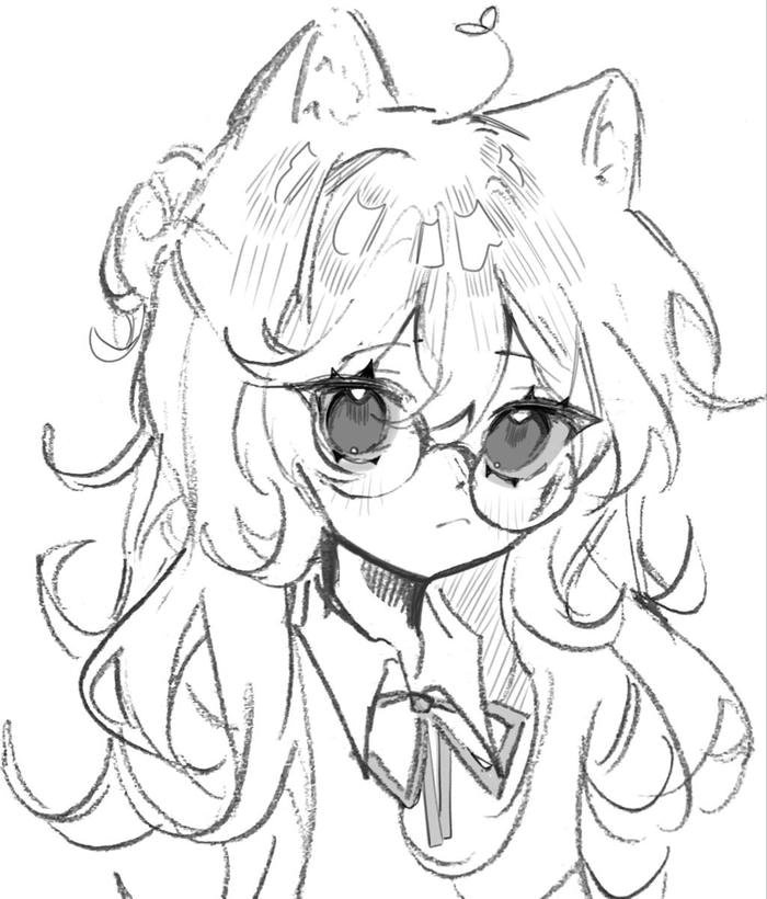 hình anime vẽ tay đơn giản