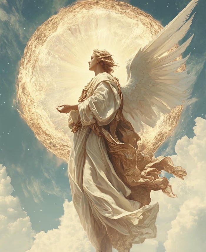 hình avatar thiên thần ánh sáng phong cách