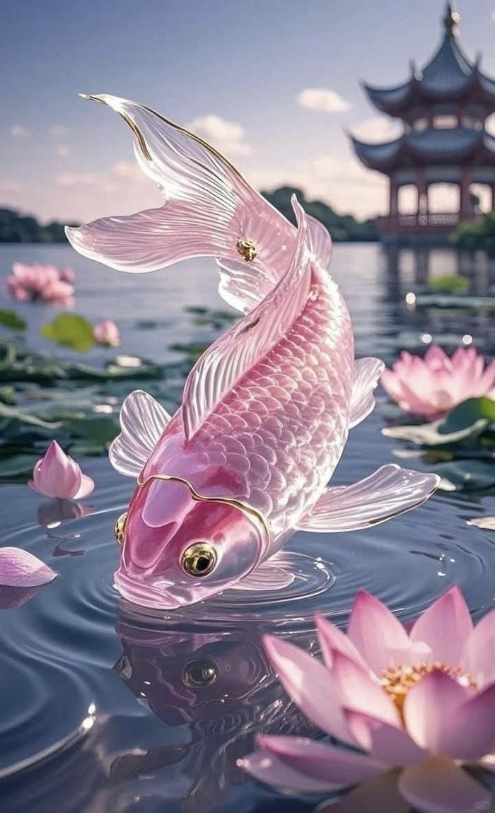 hình cá chép vượt vũ môn phong thuỷ bền bỉ