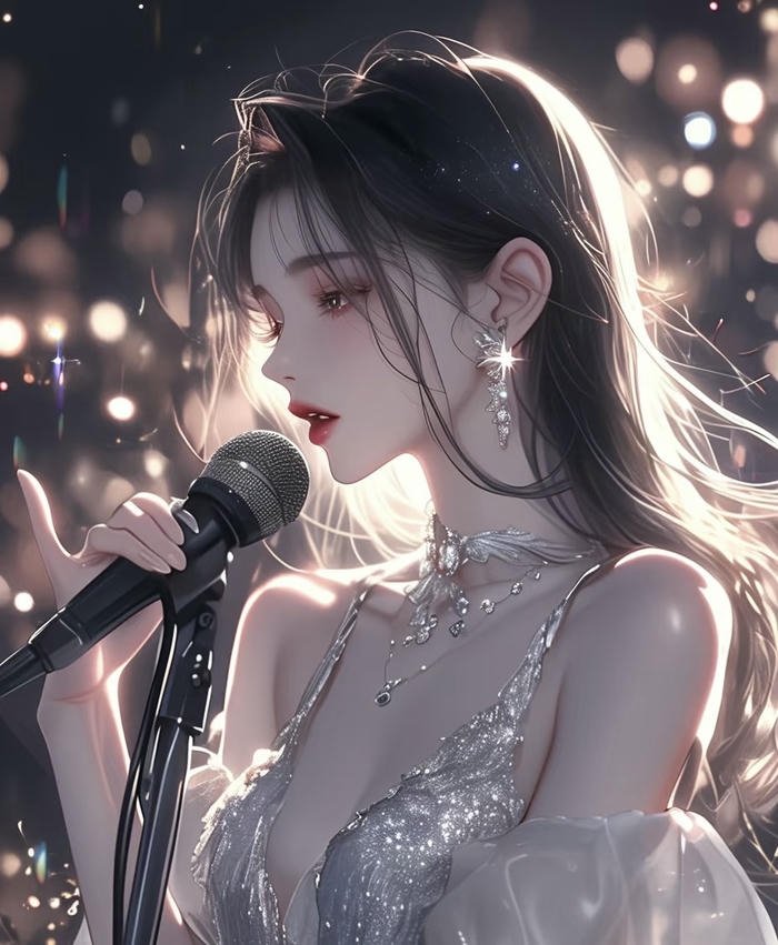 hình ca sĩ rạng rỡ