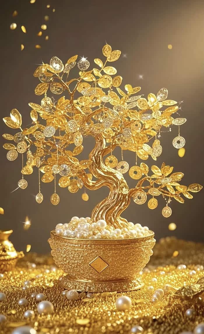 hình cây phát tài đẹp thanh thoát