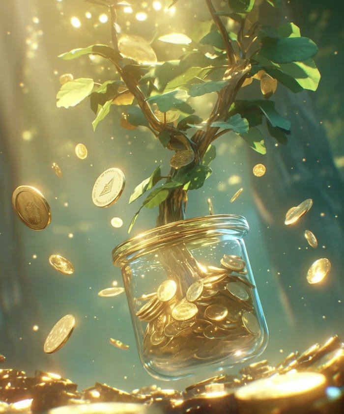 hình chậu phát tài điểm nhấn phong thuỷ