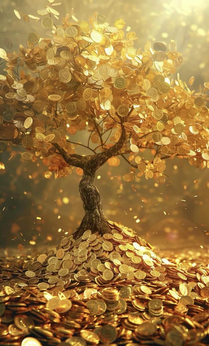 hình chậu phát tài thu vượng khí