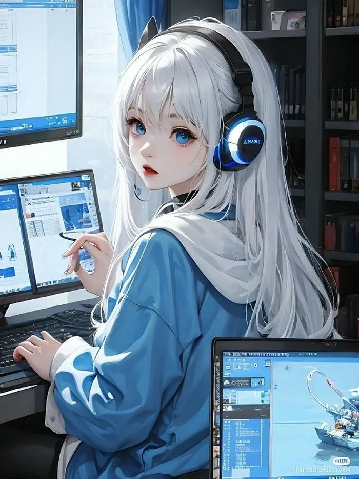 hình cyberpunk nữ tính