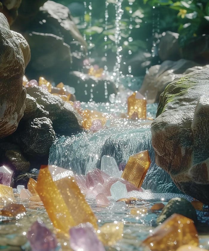 hình đá quý phong thủy tạo điểm nhấn